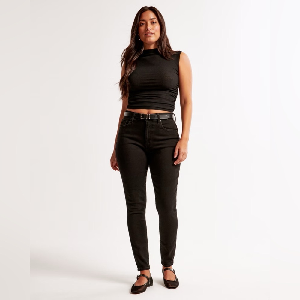 Abercrombie & Fitch Curve Love High Rise Super Skinny Ankle Jean